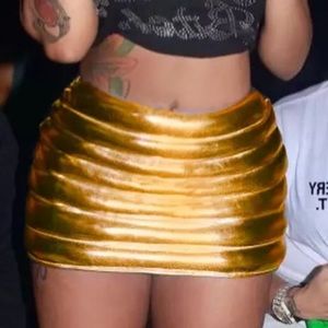 Gold skirt